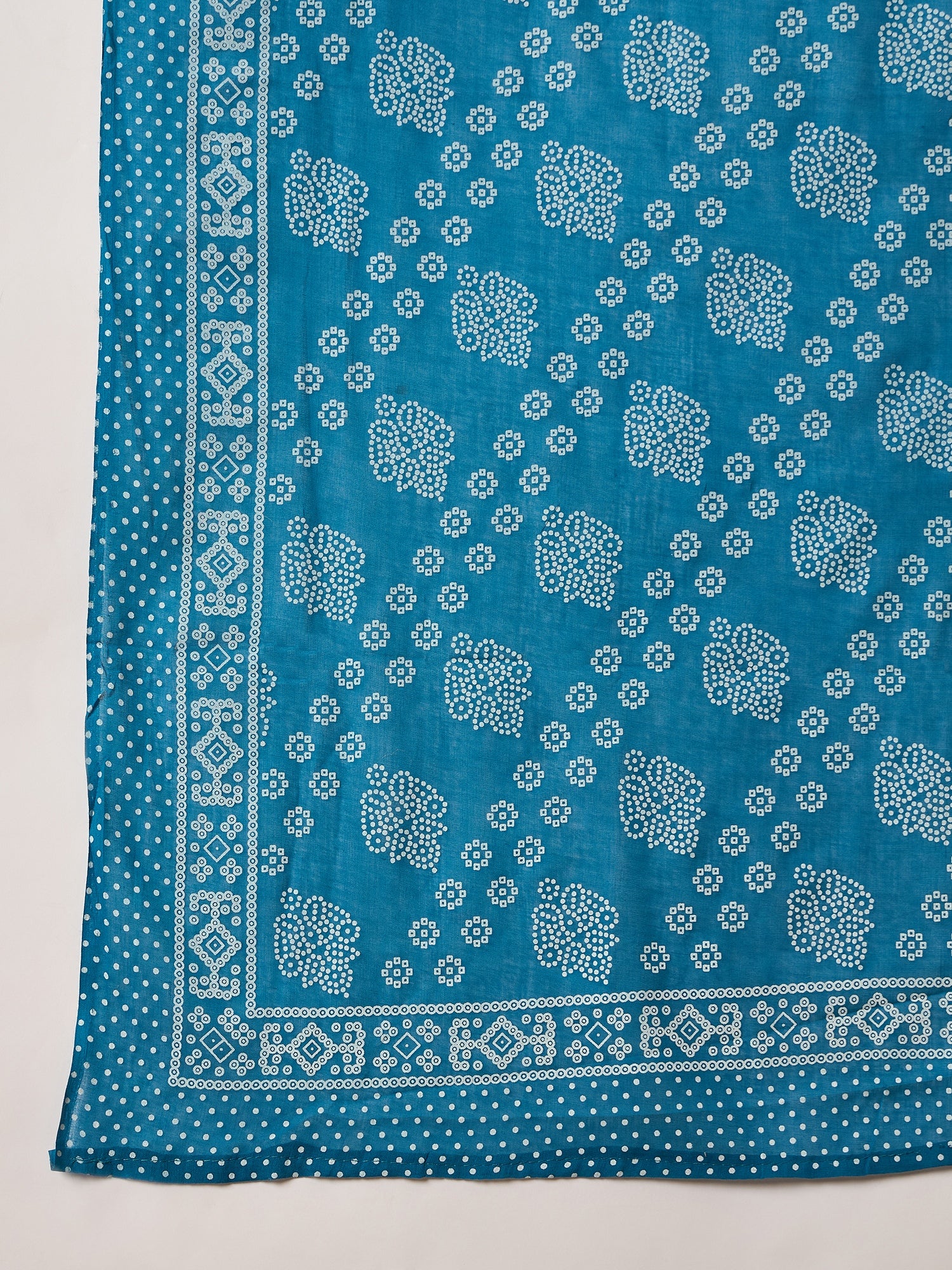 Blue Pure Cotton Kurta Set — full length everyday look — Blue — Banwaree