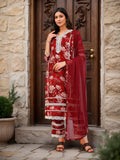 Printed Maroon Pure Cotton Kurta Set — front view — pure cotton ethnic wear women