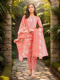 Pink Cotton Blend Straight Kurta Set — front view — pure cotton ethnic wear women